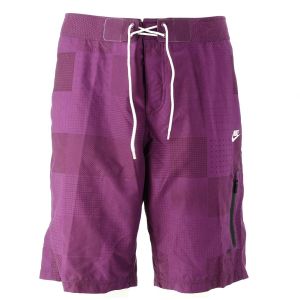 NIKE Bermuda Grid Print Prodigy Viola Tinta Unita Uomo