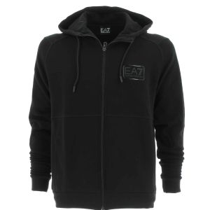 EA7 Emporio Armani Felpa Felpata Uomo Cappuccio Full Zip