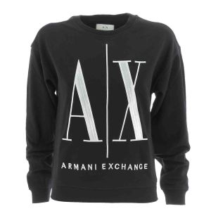 A|X Armani Exchange Donna Maglia Felpa Garzata Icon Period