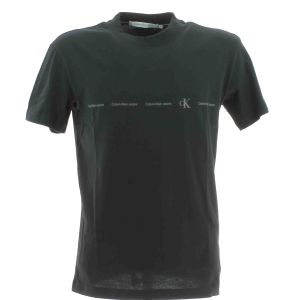 Calvin Klein Jeans Uomo T Shirt Manica Corta Giro Collo Multi Logo CK