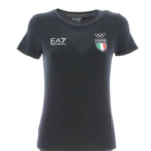 EA7 Emporio Armani Donna T Shirt Manica Corta Giro Collo Olimpiadi 2024