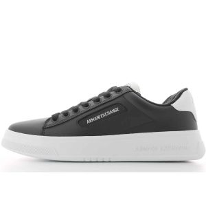 Armani Exchange Uomo Scarpe Nero/Bianco in Pelle Con Logo AX